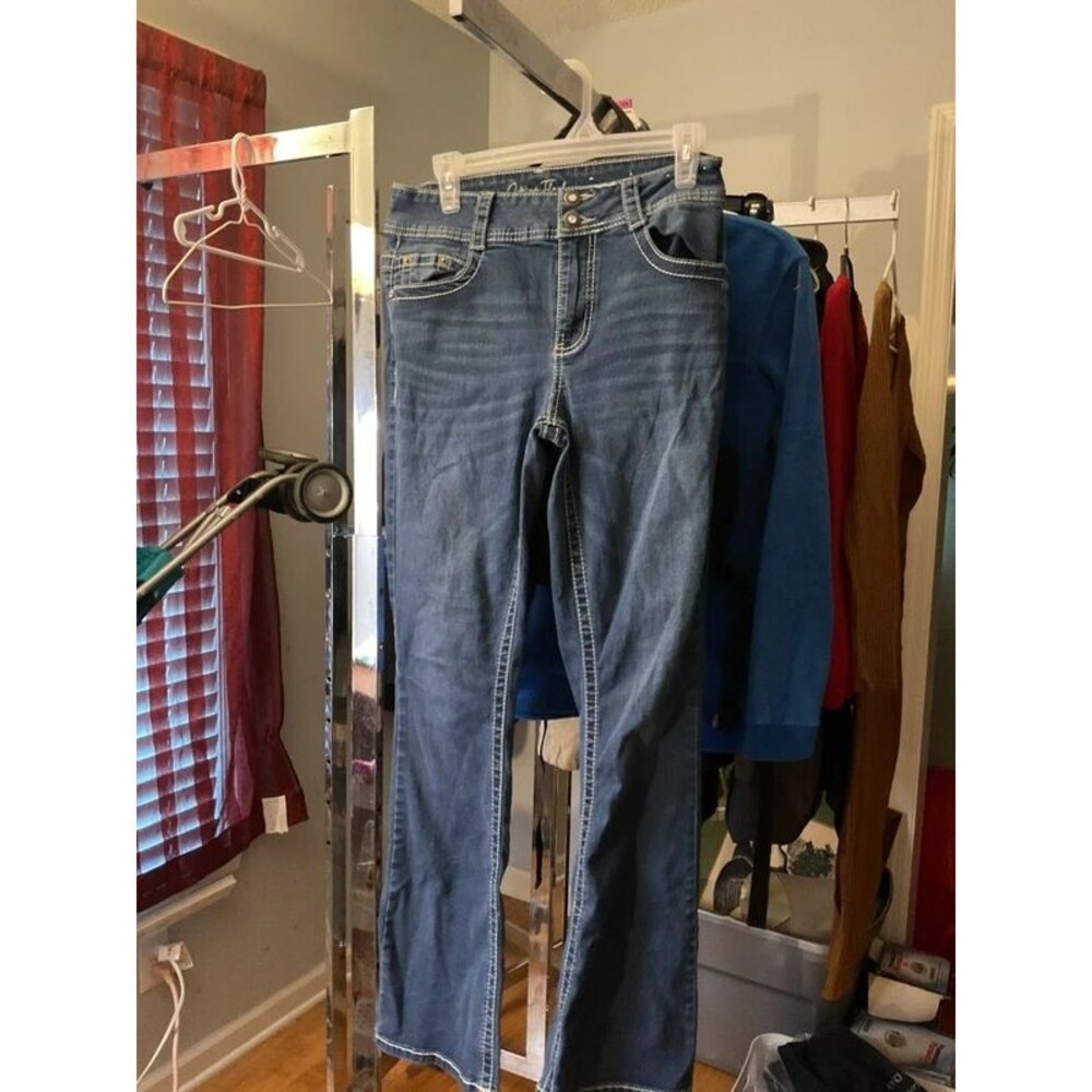 Size 6 curvy Copper flare jeans